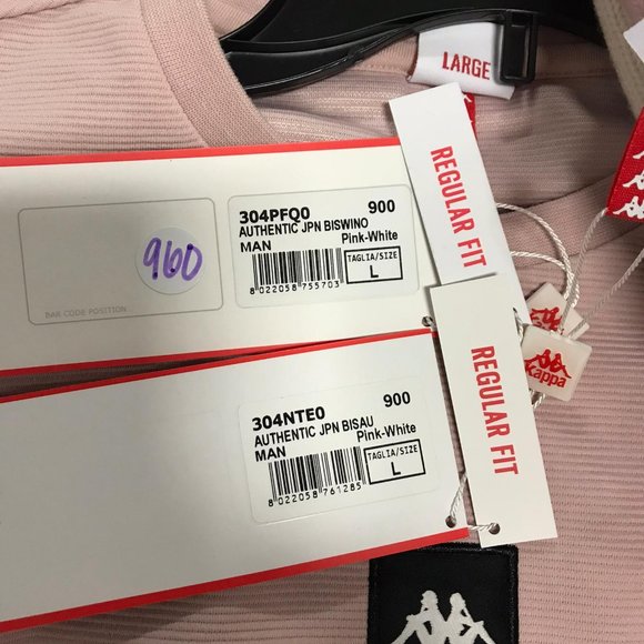 NWT KAPPA KNIT 2pc Set of Sweater & Tee top T Shirt L JPN BISAU - Picture 3 of 3